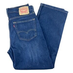Levis 550 Relaxed Fit Jeans Mens 34x30 Dark Wash Blue Excellent Heritage Rugged
